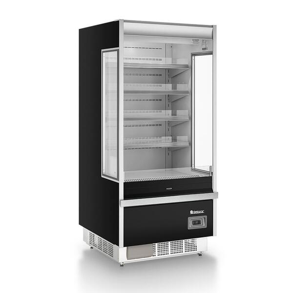 Refrigerador Vertical Aberto 687 Litros Preto 220v Gelopar Gs