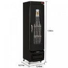 Refrigerador Vertical Cervejeira 220v Frost Free Gelopar Preto