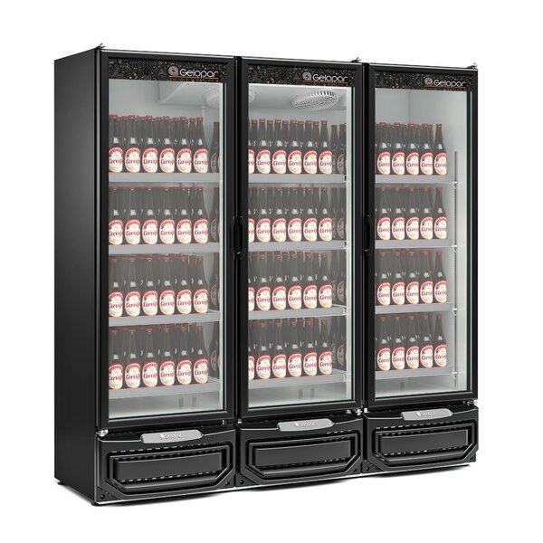 Refrigerador Vertical Conveniência 3 Portas Gcbc-1450 Pr 220v