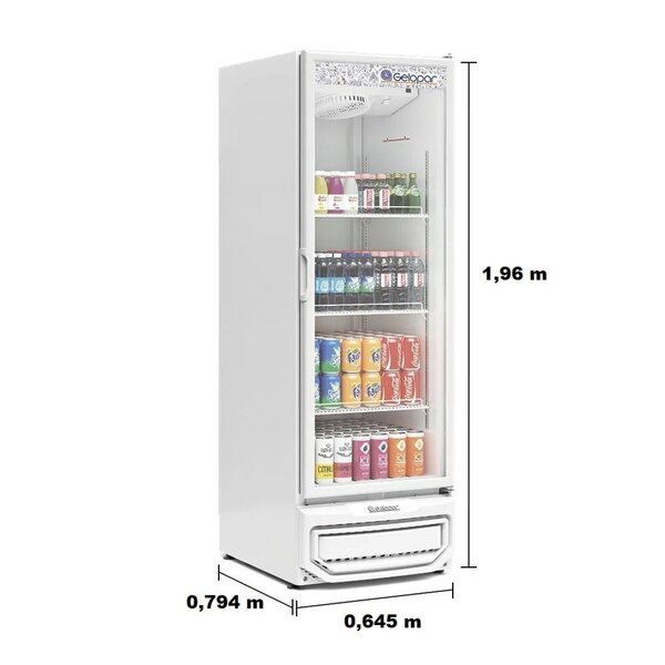 Refrigerador Visa Cooler 578 Litros Branco Gelopar - Grv-57 Br