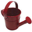 Regador Alumínio Tradicional 17x09cm Vermelho Sítios Planta