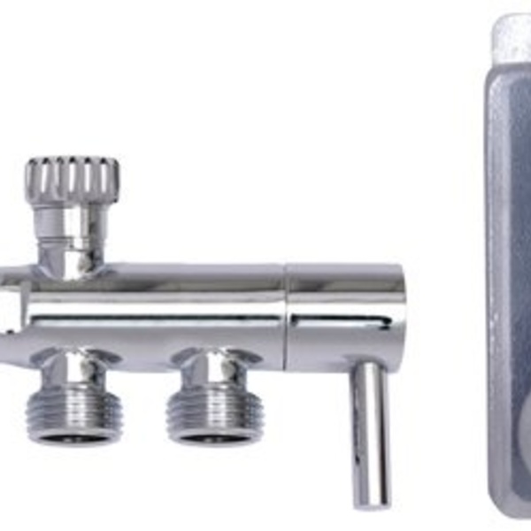 Registro / Valvula Esfera Dupla Funcao - Vaso/ducha, Emmeti