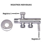 Registro / Valvula Esfera Dupla Funcao - Vaso/ducha, Emmeti