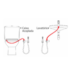 Registro Com Saída Para Caixa Acoplada 1/4 De Volta