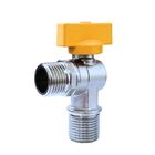 Registro De Esfera Gás Angular 90° Rosca 1/2" Macho-macho