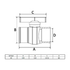 Registro De Esfera Monobloco Dn 60 Amanco