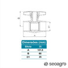 Registro De Esfera Soldável 35mm Irriga Viqua