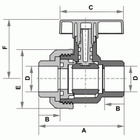 Registro De Esfera Soldável Com União 40mm - Fortlev