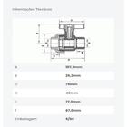 Registro De Esfera Soldável Com União 40mm - Fortlev