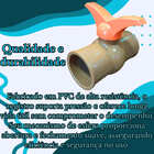 Registro De Esfera Soldável Em Pvc Marrom Conexão - 20mm