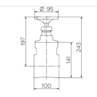 Registro De Gaveta Industrial Docol 2.1/2'' Liga De Bronze