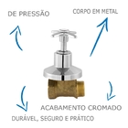 Registro De Pressão 3/4 Para Chuveiro Oliveira 1416 C-23 De P