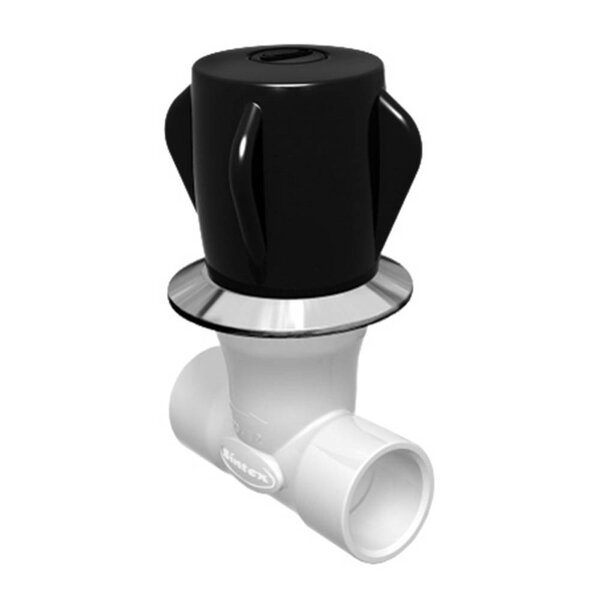 Registro De Pressão Para Chuveiro 1/4 De Volta, 25mm, Preto C