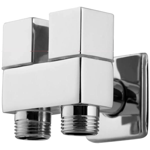 Registro Ducha Higiênica 2 Saídas Água Duplo Quadrado