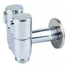 Registro Duplo Metal Cromado Para Ducha Higiênica 2 Saídas Má