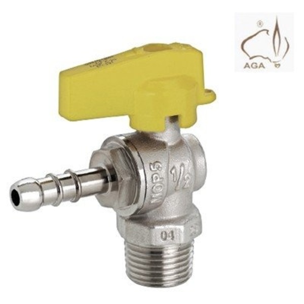 Registro Esfera Angular Para Gas 1/2"mxbm, Emmeti