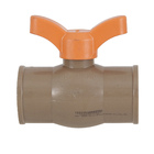 Registro Esfera PVC Marrom Roscável 1.1/4" 40mm Equation