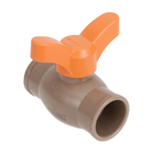 Registro Esfera PVC Marrom Roscável  1" 32mm Equation