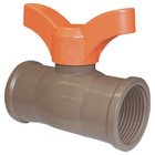 Registro Esfera PVC Marrom Roscável 3/4" 25mm Equation