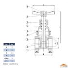 Registro Gaveta Industrial De 3/4 Latão Forjado Ivm Italy