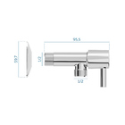 Registro Para Ducha Higiênica Confort Blukit Cromado