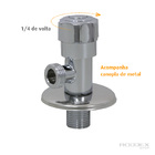 Registro Para Ducha Higiênica Cromado 1/4 de Volta Universal