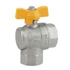 Registro Para Gás Tipo Esfera Ângular 90º 1´´ Fx F Ivm Italy