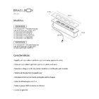 Régua Caixa De Tomada Embutir Em Mesa E B-box Iv Vermelho