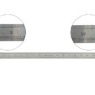 Régua Escolar De Metal Aço Inox Tamanho 50 Cm Engenheiro Escr