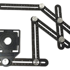 Régua Esquadro Medidor Ângulos Corte Piso Cerâmica Azulejo