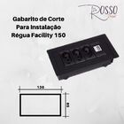 Régua Facility 150 Em Abs Para 4 Blocos (vazia) - Branco