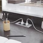 Régua Facility 150 Em Abs Para 4 Blocos (vazia) - Branco