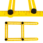 Regua Medida Multi Angulo Amarelo