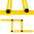 Regua Medida Multi Angulo Amarelo