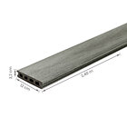 Régua para Deck de Madeira Plástica 12x240cm Areia Gris InBrasil