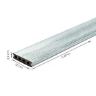 Régua para Deck de Madeira Plástica 12x240cm Branco Carrara InBrasil