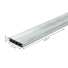 Rgua para Deck de Madeira Plstica 12x240cm Branco Carrara InBrasil