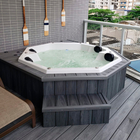 Régua para Deck de Madeira Plástica 12x240cm Cinza InBrasil