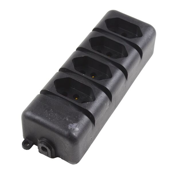 Régua Para Extensão Com 4 Tomadas De 3 Pinos 20a Kahel - Preto