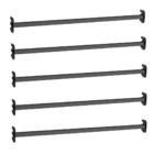 Regua Porta Gancheira 090 Para Gondola Fit Preto Kit 10 Pç