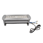 Régua Rotativa Manual Prata 4 Tomadas + 4RJ45 + 1 Cego Dutotec