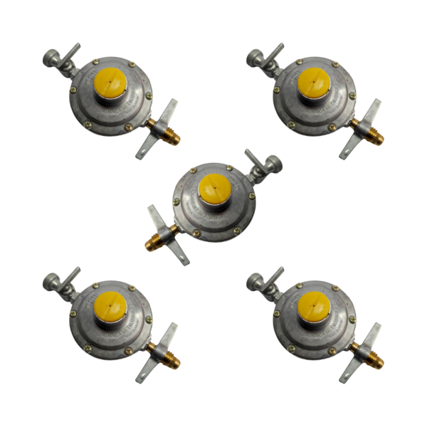 Regulador De Gás Aliança 2kg Residencial Kit 5un Rosca 1/2