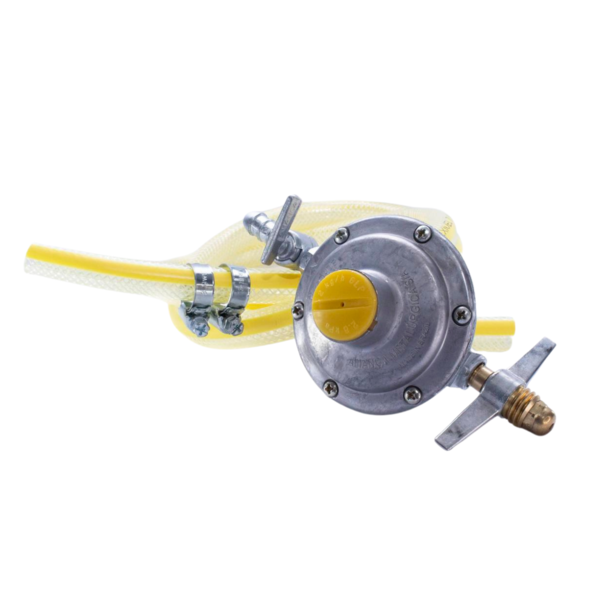 Regulador De Pressão Residencial + Mangueira Para Gás 2m 3/8