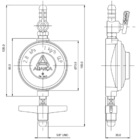Regulador Registro De Gás De Cozinha Doméstico 1kg/h  + Mangu