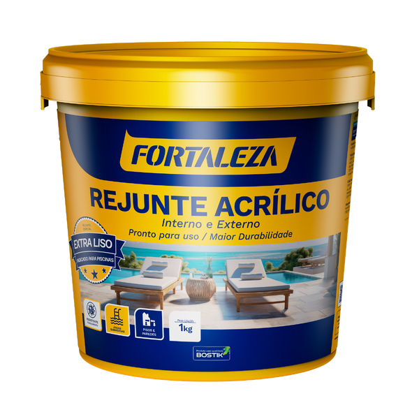 Rejunte Acrílico Areia 1kg Fortaleza