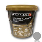 Rejunte Acrílico Bicomponente Extraliso Ceramfix Platina