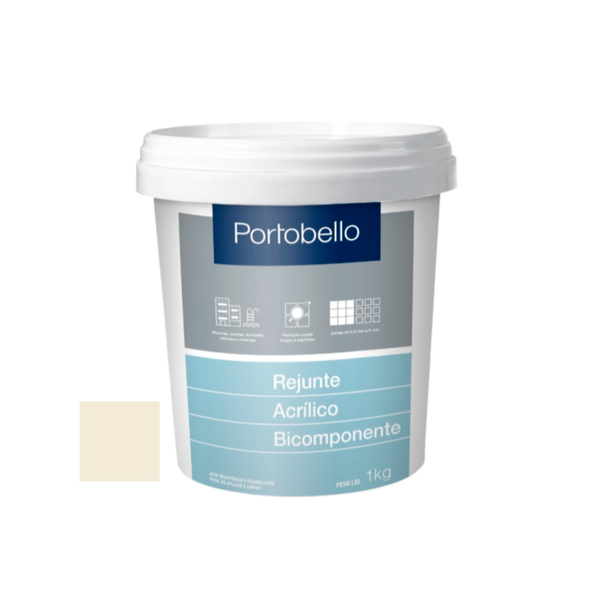 Rejunte Acrílico Cinza Platina 1kg Portobello