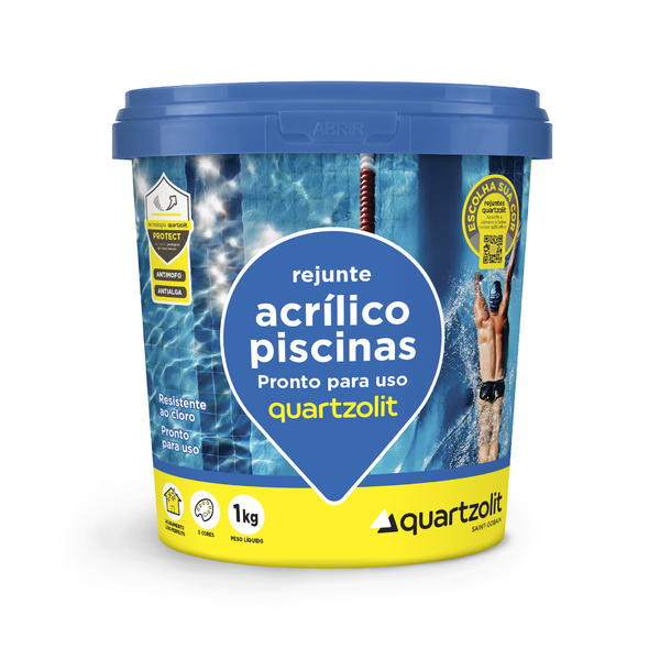Rejunte Acrílico Premium Verde Floresta 1 Kg Quartzolit