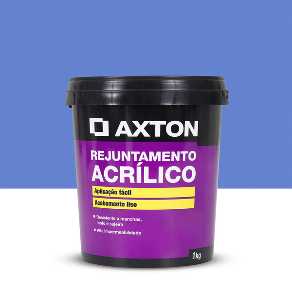 Rejunte Acrílico Rejunte Base Plástica Azul Profundo 1kg Axton