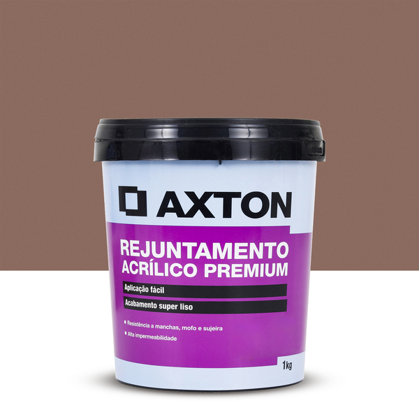 Rejunte Acrílico Rejunte Base Plástica Imbuia 1kg Axton